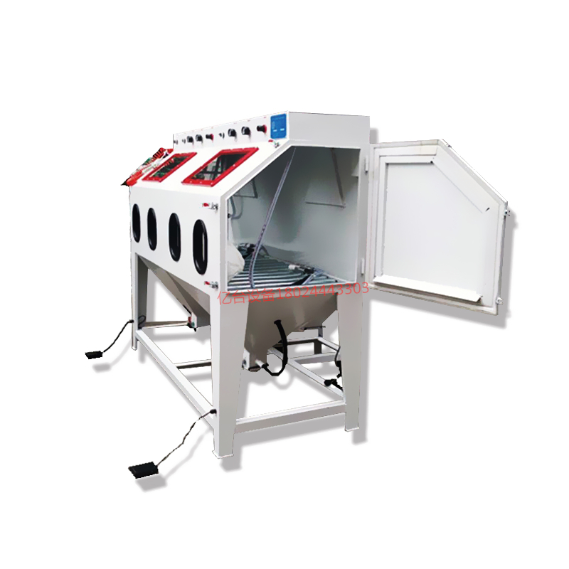 雙工位手動噴砂機